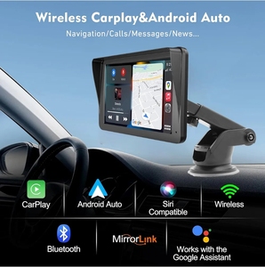 7 pouces tactile Portable Carplay écran Apple Carplay Android affichage automatique autoradio BT <span class=keywords><strong>FM</strong></span> GPS Navigation pour camion voiture - Product Image 2