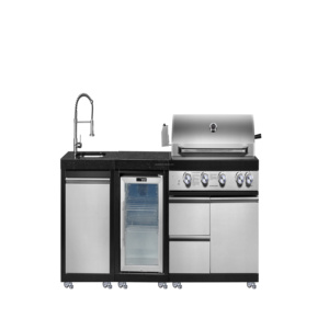 <span class=keywords><strong>Cocina</strong></span> Exterior de Acero Inoxidable, Parrilla de <span class=keywords><strong>Gas</strong></span>, Gabinete para Barbacoa Impermeable, Mesa con Superficie de Mármol para Patio - Product Image 1