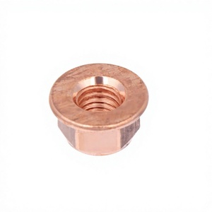 Tuercas hexagonales M8 con brida chapada en cobre para piezas de tubo de escape BMW Serie 3 E30 - Product Image 2