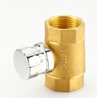 Vanne à boisseau sphérique verrouillable en laiton forgé 1/2"-1" DN15-DN25, antivol, pour compteurs d'eau, avec clé magnétique, pour systèmes d'agencements publics