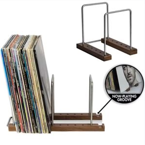 Soporte de Almacenamiento <span class=keywords><strong>para</strong></span> Discos de <span class=keywords><strong>Vinilo</strong></span> Donop, Duradero, de Madera, No Plegable, <span class=keywords><strong>para</strong></span> 75 LPs, Tipo Vertical, con Pantalla Integrada de Reproducción, Rectangular - Product Image 2