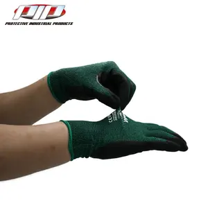 Anti-Slip Ademende Naad-Geweven Handschoenen Hoogwaardige Vezel Nitril Microfoam Gecoate Handschoenen