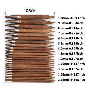 <span class=keywords><strong>Set</strong></span> di Ferri Circolari Intercambiabili 13 Pezzi in Alluminio Color Bronzo con Cavi Staccabili in Bambù per Maglieria Fai-da-Te - Product Image 3