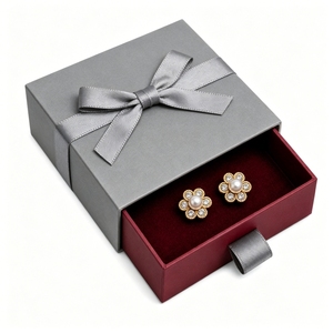 Boîte à bijoux coulissante en carton pour boucles d'oreilles, prix d'usine en gros, fournisseur vérifié, approvisionnement en vrac - Product Image 1