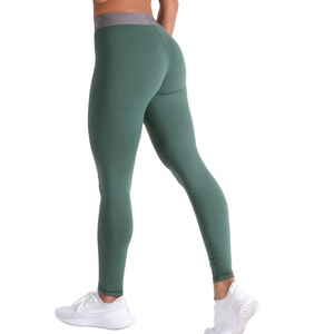 Leggings de sport avec bande élastique pour femmes, pantalon de Fitness, Compression, personnalisé, de haute qualité, vente en gros - Product Image 2