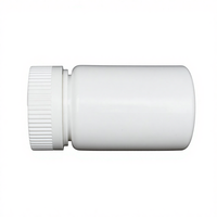 Flacon en plastique HDPE solide de 80 ml pour pilules, capsules, comprimés, bouchon anti-enfants, forme cylindrique, fabricant en gros