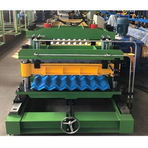 멕시코 인기있는 아연 색 코팅 <span class=keywords><strong>Q</strong></span> 단계 타일 만들기 기계 유약 타일 지붕 시트 롤 성형 기계 - Product Image 1