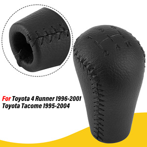 Toyota Car <b>Shift</b> <b>Knob</b> Black Leather 5 6 Speed Ergonomic Gear Lever Parts - Product Image 4
