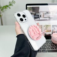 Support de montage collant anti-dérapant chaud support de téléphone à ventouse en Silicone pour téléphone portable support en Silicone accessoires de ventouse poignée de téléphone