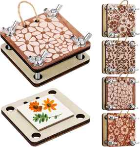 Prensa de flores de madera natural preservada, novedad 2026, para manualidades DIY, con relieve, de bolsillo, creativa y de moda, para coleccionar - Product Image 1