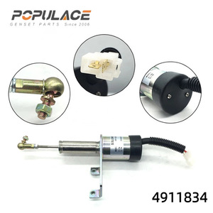 Vanne solénoïde d'arrêt d'incendie 12V DC pour groupe électrogène diesel, noyau en fer 4911834 - Product Image 5