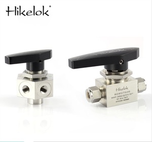 Hikelok 3 4 5 6 7 Vie Valvola a Sfera in Acciaio Inox 316 Sede in PTFE Femminile Maschio ISO BSPP 1/2 in 3/4 pollici Valvole a Sfera - Product Image 3