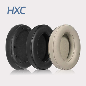 Coussinets en peau d'agneau XM3 pour casque WH-1000XM3 <span class=keywords><strong>Sony</strong></span> de remplacement 1000 <span class=keywords><strong>XM</strong></span> 3 Coussinets en cuir de mouton véritable Coussins Cache-oreilles - Product Image 1