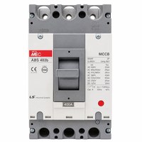Disjoncteur à boîtier moulé LS ELECTRIC ABS403b MCCB 400A 3P 4P AC690V à déclenchement thermique, certifié CE, pour usage industriel, stock usine