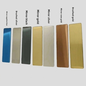 Plaque d'identification vierge pour <span class=keywords><strong>employé</strong></span>, avec panneau miroir brossé, style épingle et magnétique - Product Image 4