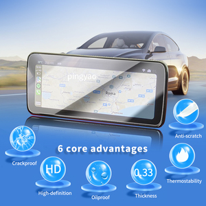 Adesivi per auto pannello Carplay cruscotto protezione digitale dello schermo in vetro temperato pellicola protettiva accessori per veicoli per <span class=keywords><strong>FIAT</strong></span> 600e 2024 - Product Image 2