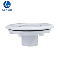 Couverture de drain de sol ronde en plastique ABS blanc de haute qualité LanVol pour spas et piscines préfabriquées