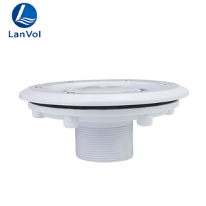 Couverture de drain de sol ronde en plastique ABS blanc de haute qualité LanVol pour spas et piscines préfabriquées - Product Image 5