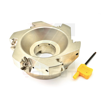 Solution de fraisage à émbout carré CNC 125A06R-S90LN16-C, fraise indexable pour plaquettes LNGU160708SR-M, fraise à coque de 125 mm de diamètre