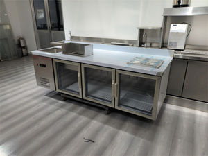 Mesa de trabajo de 2.3m de longitud personalizable para tienda de té con leche, equipo para mostrador de té de burbujas - Product Image 2