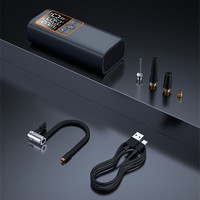 Inflador de neumáticos eléctrico de 6000mAh, compresor de aire Digital portátil de 10.3bar/150psi con manómetro para Bola de bicicleta de coche