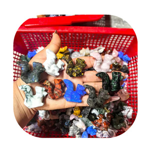 35mm Crystal Craft Animals Natur Mix Cuarzo Tallado <span class=keywords><strong>Cristal</strong></span> Surtido Color Tallado Ardilla para regalo - Product Image 1