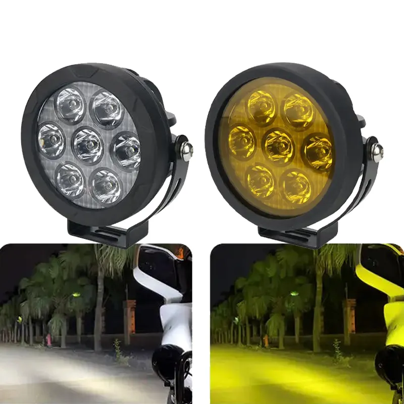 4.5 pouces LED lumière Pods auxiliaire LED Spot projecteur moto antibrouillard Mini Offroad LED feux de conduite pour moto