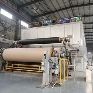 Tự động sóng carton tráng giấy làm cho máy sản xuất fluting wrapper Kraft lót giấy <span class=keywords><strong>d</strong></span>ây chuyền sản xuất - Product Image 1