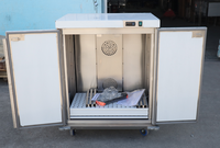 Chariot chauffe-plats électrique professionnel en acier inoxydable 90L à économie d'énergie pour la restauration hôtelière avec éclairage de présentation