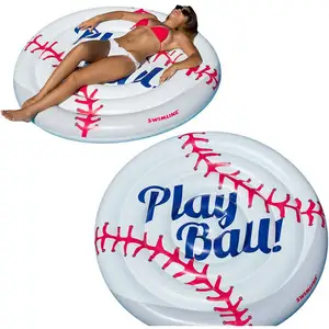 B03 F大棒球池浮子套装充气浮子筏岛躺椅成人儿童水上游乐设备