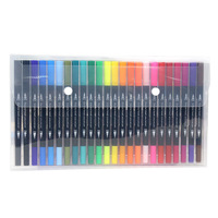 Alcool rechargeable avec logo personnalisé, stylo aquarelle à double pinceau pour enfants, marqueurs d'art pour peinture et dessin