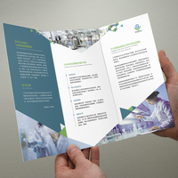 A5 papier pliant personnalisé impression dépliant dépliant pour la publicité promotionnelle