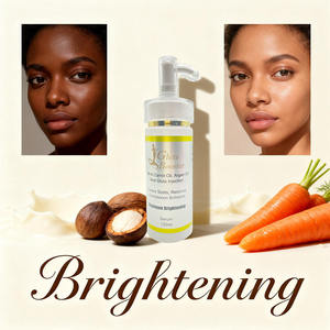 Suero Iluminador Máximo, Fórmula No Grasa con Aceite de Zanahoria y Aceite de Argán, el Mejor Eliminador de Manchas Oscuras, Antienvejecimiento para Mujeres - Product Image 1