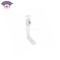 Support de montage pour rail de rideau simple CS/KS Snap-On, support en alliage d'aluminium durable résistant aux fissures pour rail de rideau manuel