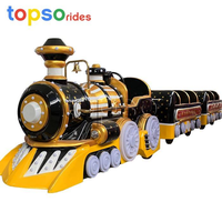 Train électrique miniature sans rails pour enfants et adultes, pour usage en centre commercial, 12 places, intérieur/extérieur