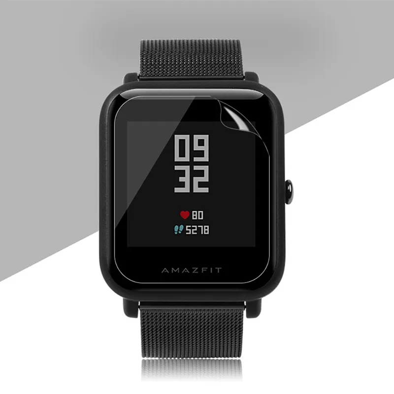 2PCS TPU Screen Protector For Xiaomi Huami Amazfit Bip BIT PACE Lite Smart Watch Screen Protector Film