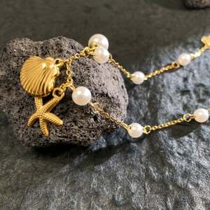 Bracelet personnalisé haut de gamme pour femme en acier inoxydable, style océan, étoile de mer et coquillage, bracelet élégant pour femme - Product Image 3