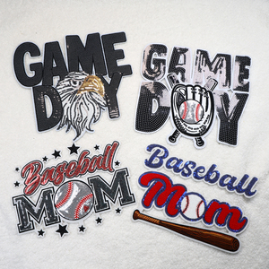 Wholesale Lron on Clothes Embroidery Custom Patches Baseball Sports Embroidered Patches for Clothing - Product Image 6