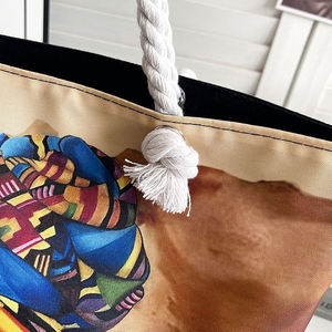 <span class=keywords><strong>Sac</strong></span> fourre-tout en nylon imprimé avec des personnages de dessins animés, <span class=keywords><strong>sac</strong></span> à bandoulière imperméable de grande capacité pour femmes, sacs à <span class=keywords><strong>main</strong></span> de shopping avec poignée en corde Kawaii - Product Image 5