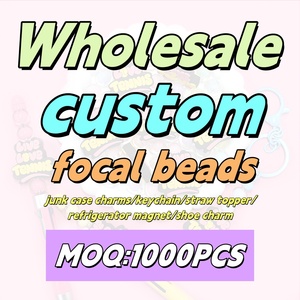 Khuyến Mại Giá Sáng Tạo Tiêu Điểm Hạt Tùy Chỉnh Pcv Dễ Thương <span class=keywords><strong>Bead</strong></span> Focals Thiết Kế Tiêu Điểm Hạt Cho DIY - Product Image 1