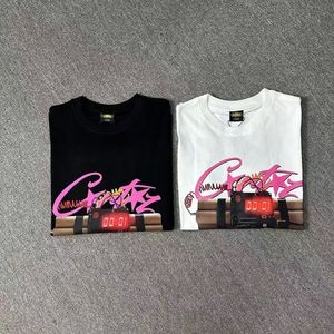 Camiseta de manga corta Corteiz para hombre y mujer, holgada y casual, con estampado de letras, de marca de moda urbana. - Product Image 1