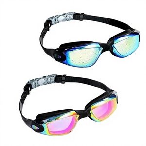 Gafas de Natación para Adultos, Gafas de Natación de Silicona Electrochapada Antivaho - Product Image 1