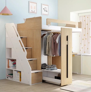 <span class=keywords><strong>Lit</strong></span> superposé en bois massif, nouveau design, <span class=keywords><strong>pour</strong></span> chambre d'enfant, école, maison, hôtel, auberge, adapté aux adolescents - Product Image 6