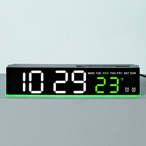 Multifunktionaler Elektronischer Wecker Nachtlicht Stimmungslicht Ewiger Kalender Mondphase Thermometer Modern Minimalistisch - Product Image 1