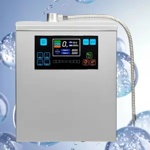 Generador de agua rico en hidrógeno alcalino para uso doméstico electrodo y filtro purificador de agua de pantalla táctil