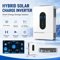 Onduleur solaire hybride 12kW 12000VA 48V 120/240V double MPPT 12000W+12000W UL1741 pour le marché américain, onduleur biphasé 12000W