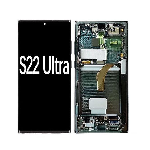 For Samsung Galaxy S22 Ultra SM-S908B/DS S908N S908U Original OLED LCD Display Assembly with Frame Touch Screen