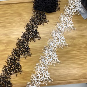 Ren thêu hoa văn truyền thống cao cấp, chất liệu hòa tan trong nước, dùng trang trí viền váy polyester, rèm cửa, thiết kế thêu 5.8cm - Product Image 4