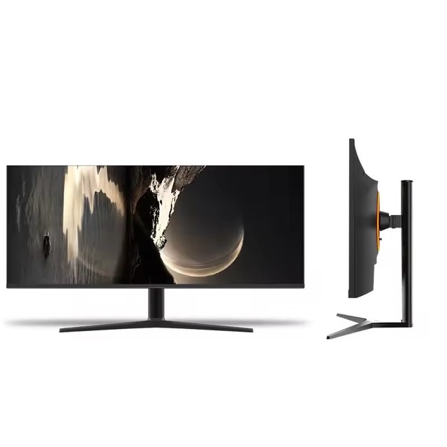 Custom 3800R Golden Curvature LED Monitor 34Inch 120Hz 3440x1440 Ultra Wide Desktop Curved Gaming Monitor With Cool Backlight
