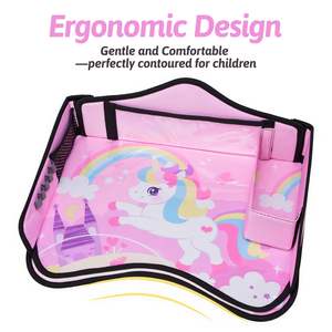 Free Sample PVC <b>Car</b> Seat Tray Table with 30-40L Capacity <b>for</b> Kids Travel & Road Trips-Toddler Lap <b>Desk</b> - Product Image 3